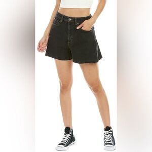 WeWoreWhat High-Rise Boyfriend-Short in BahBah Black in size 27
